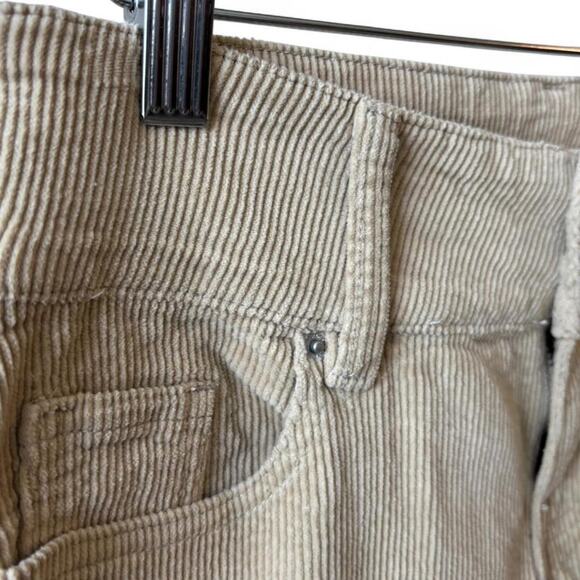 Pacsun 26 Low Rise Flare Corduroy Pants Beige – Y2K Retro Soft Cord Flares - Picture 7 of 8